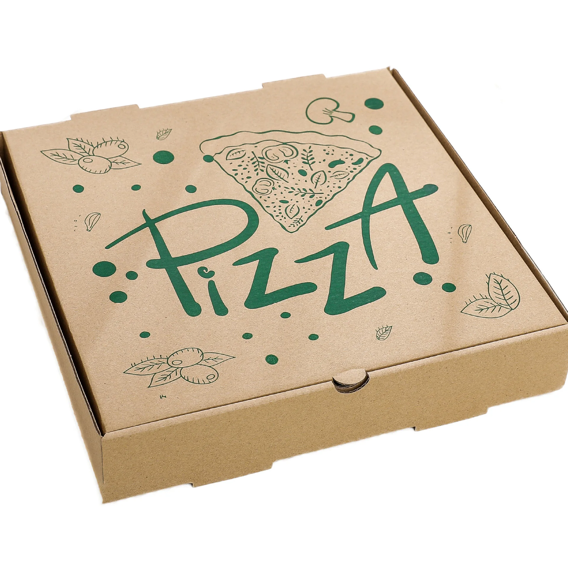 500pcs 1000pcs Manufacturer-customized Pizza Boxes Thick Corrugated Pizza Boxes, Takeaway Baking Boxes with Custom Logos