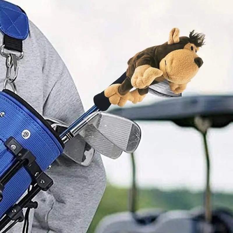 Animal Golf Driver Cover Animal Golf Club Protector Plush Golf Club Protector Cute Zoo Fairway Headcovers Protective For 1-Wood