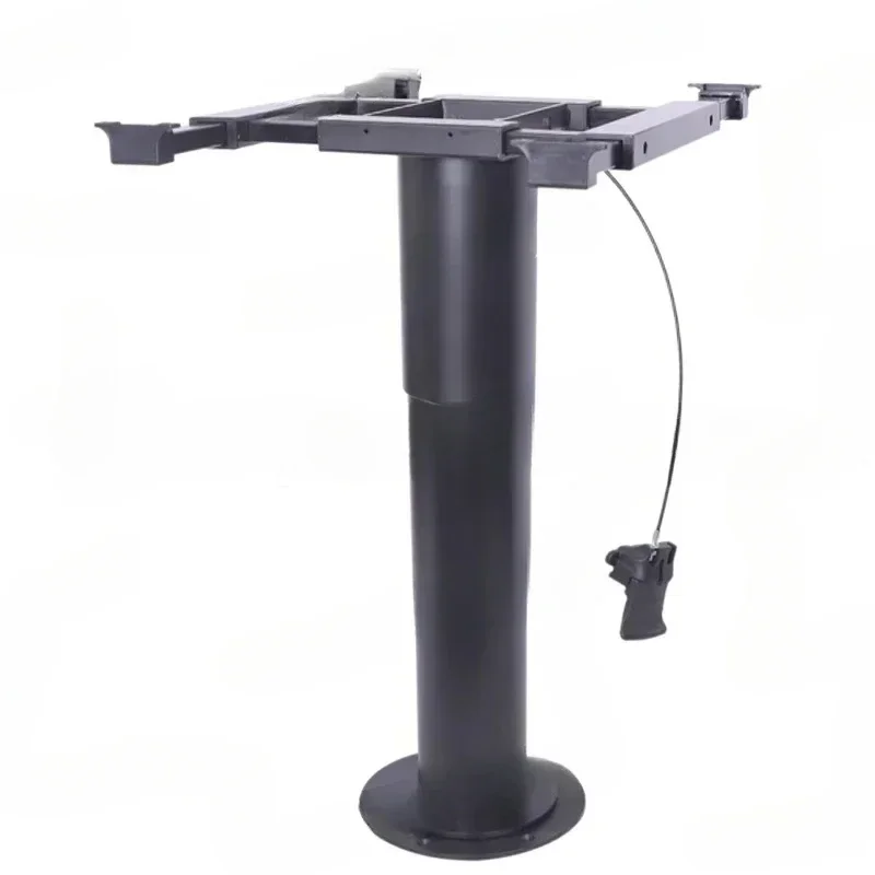 Adjustable Height Table Base for RV Camper, Pneumatic Raised Table Legs, Enables Table Top with Swivel and Slide Function