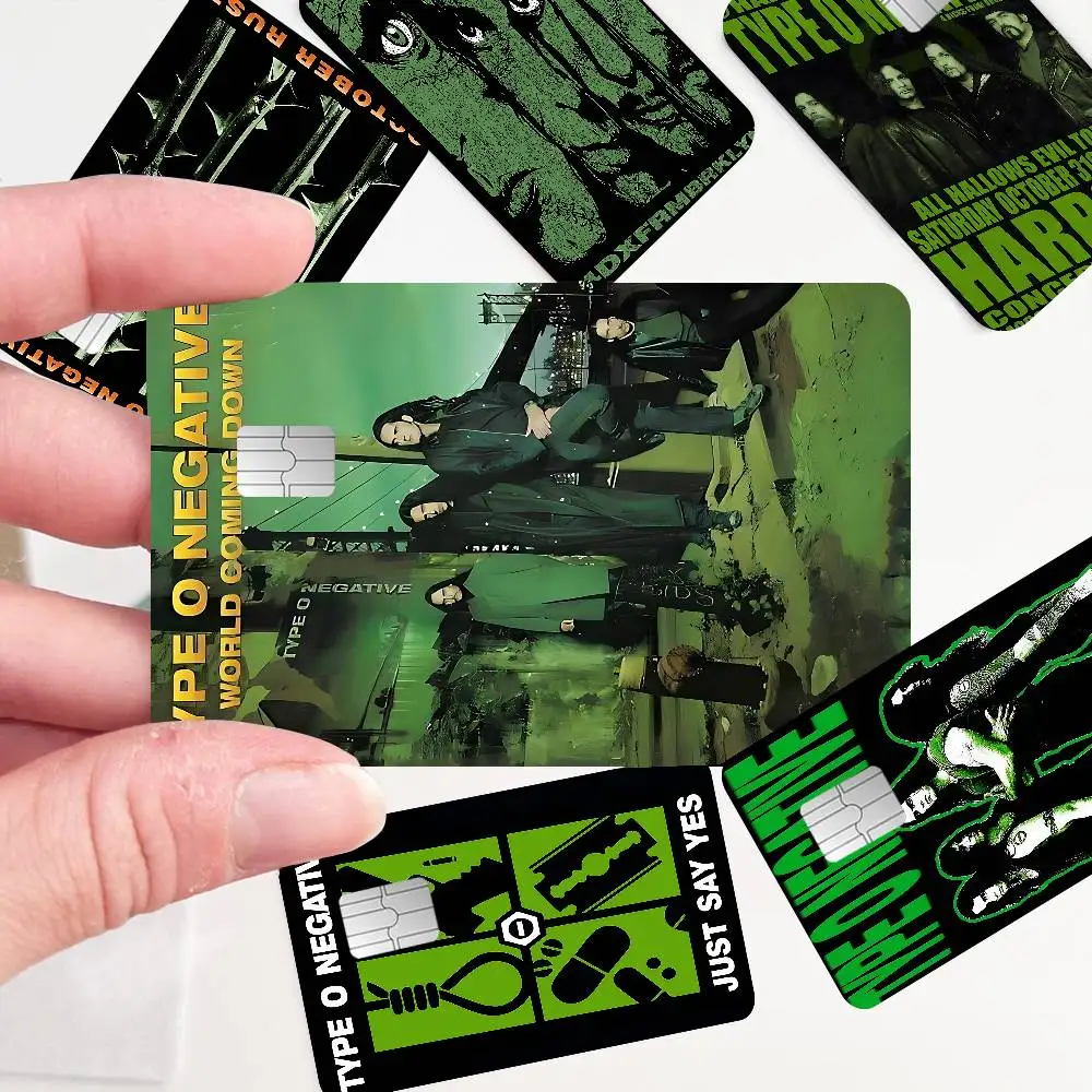 Rock Band T-Type O N-Negative 100% Hot Sale Amine Credit Debit Bank Card Bus Card Film Skin Sticker