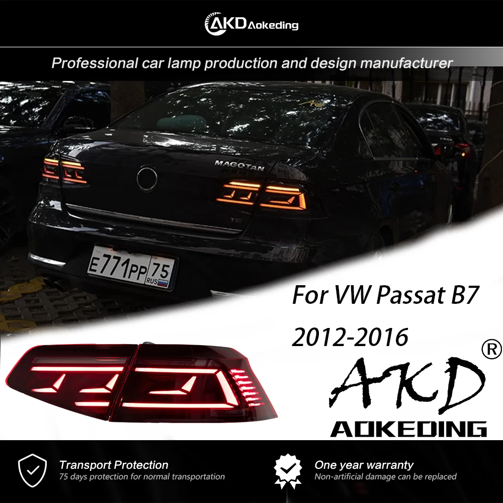 

AKD Tail Lamp for VW Passat B7 Tail Lights 2012-2016 Magotan LED Tail Lamp B8.5 Design DRL Dynami Signal Brake Auto Accessories