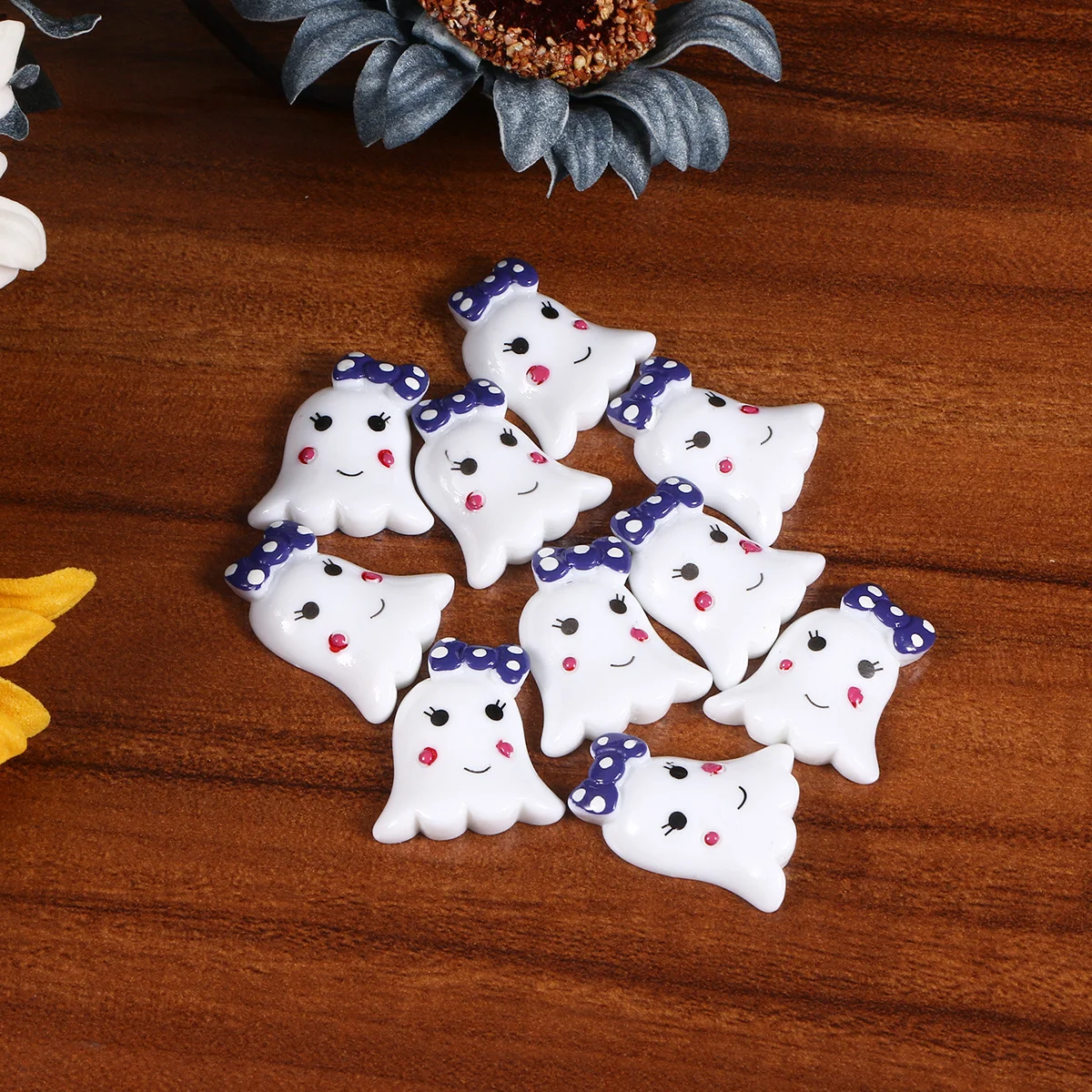 

10pcs Resin Accessories Craft Making Diy Decorations For Halloween Party Favors Scrapbooking Hair Cloth Shoes Bag