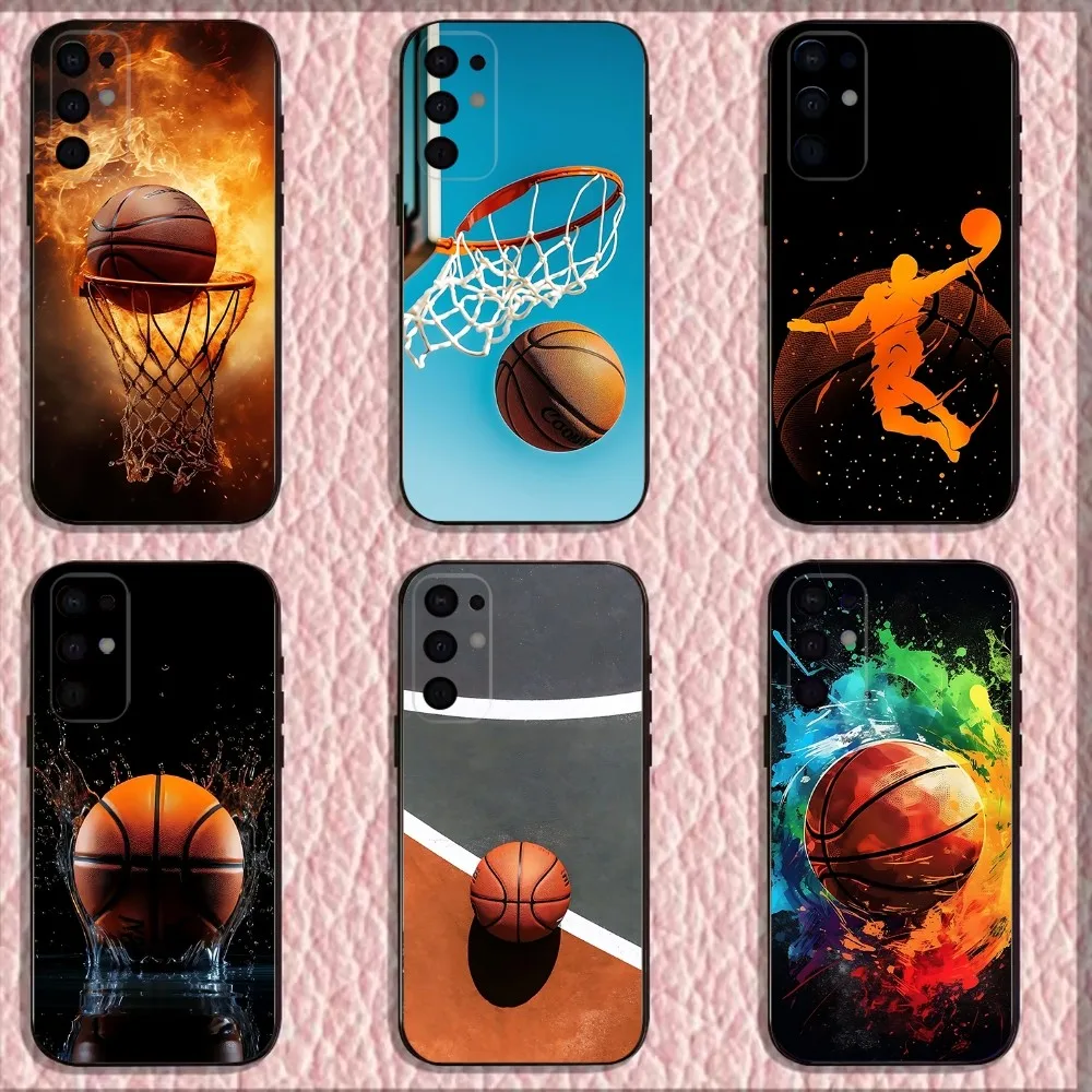 

Basketball Basket Phone Case For Samsung S25,S24,S21,S22,S23,S30,Ultra,S20,Plus,Fe,Lite,Note,10,9,5G Black Cover