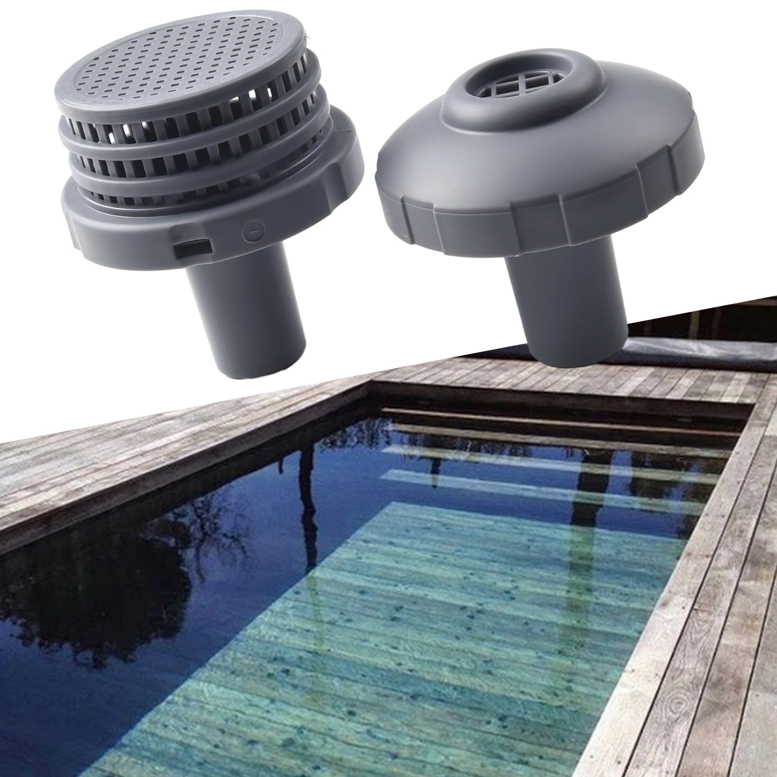 For INTEX Connection 32mm Swimming Pool Water Jet Connector Kit With Outlet Strainer Grid Pool Inlet Strainer Hole Plugs Connect