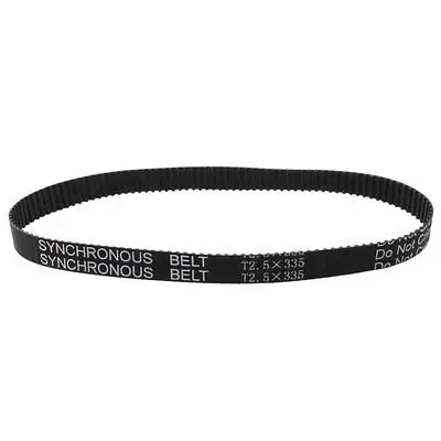 T2.5x335 134-Tooth 10mm Width Black Industrial Synchronous Timing Belt 13.2