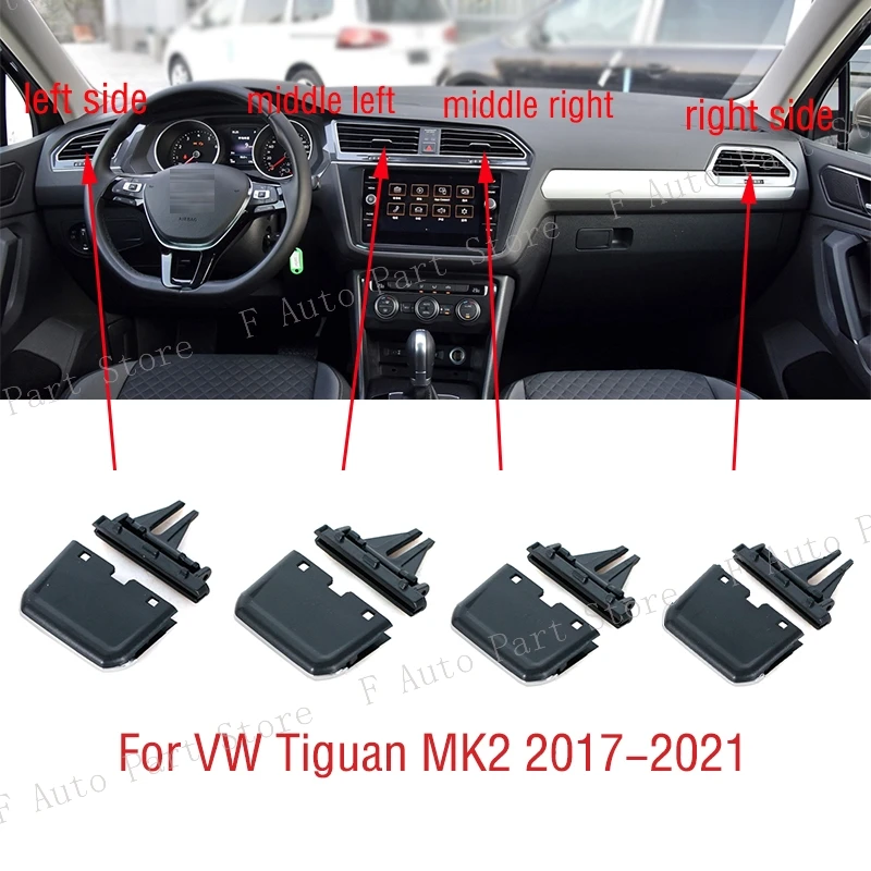 For VW Tiguan MK2 2017 2018 2019 2020 2021 Car Front Dashboard Air Conditioner Outlet A/C Air Conditioning Vents Tab Clip Pick