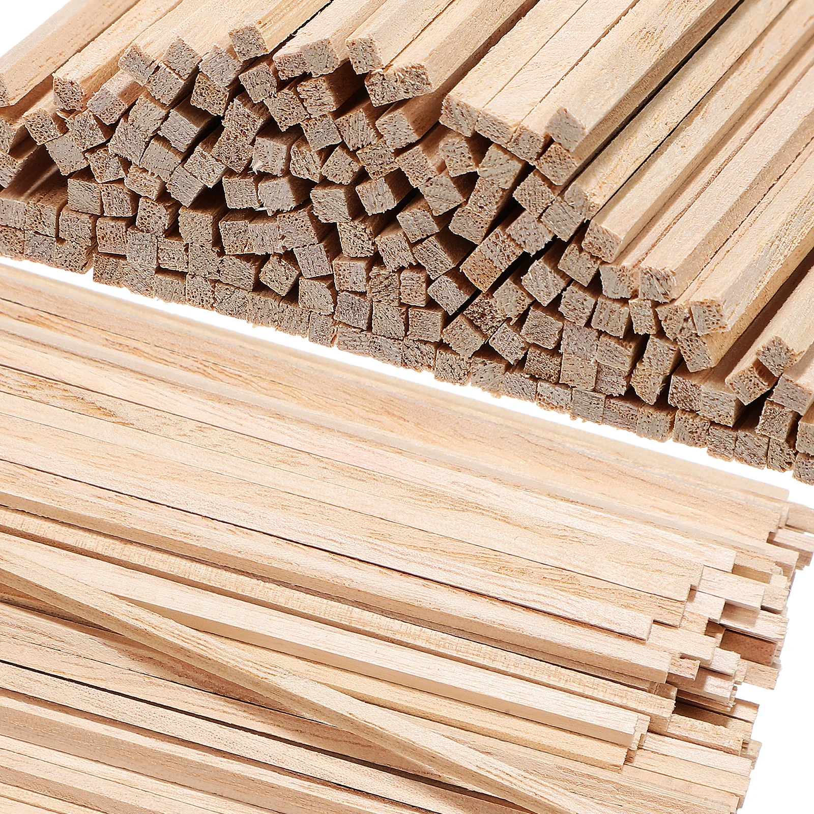 

100pcs Wood Sticks Unfinished Square Craft Sticks Diy Craft Materials For Handicrafts Woodworking Dowel Rods For Crafts Wood