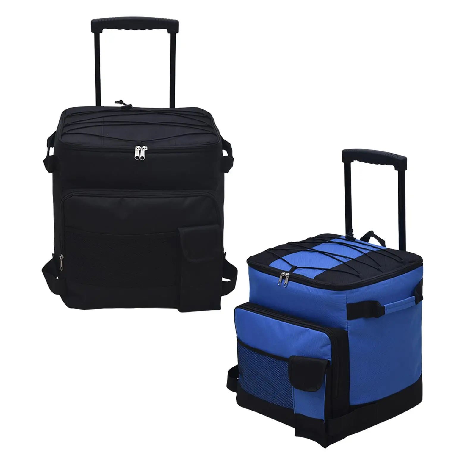 Rolling Cooler Cart Cooler Bag Insulated Portable Oxford Leakproof Wheeled Cooler Cool Bag for Office Parks Travel Cars Works view 5