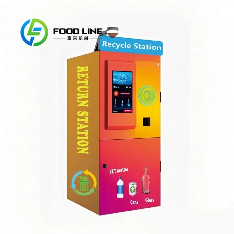 Customized RVM Reverse Vending Machine Plastic Bottle Recycle Deposit Reward System Commercial Grade