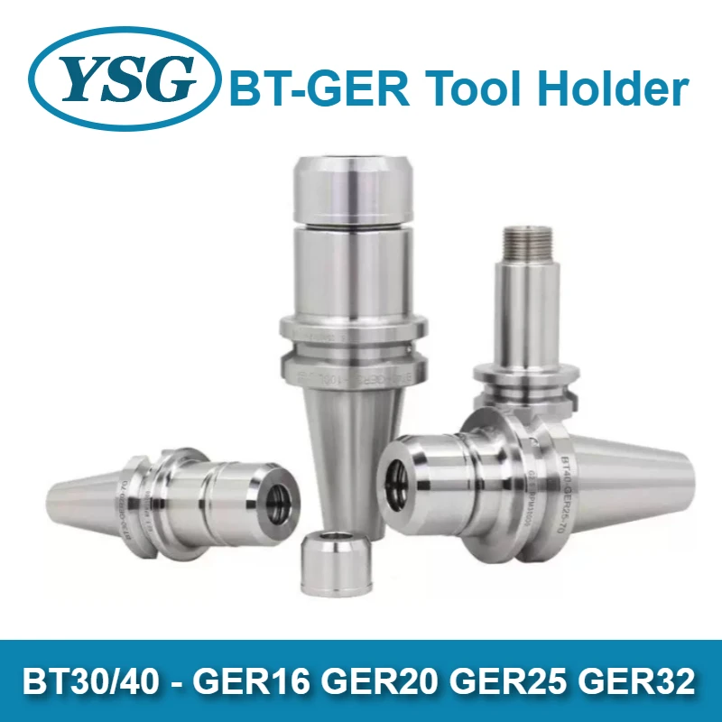 High Speed BT30 BT40 Tool Holder GER16 GER20 GER25 GER32 Knife Shank for CNC Machining Center Spindle