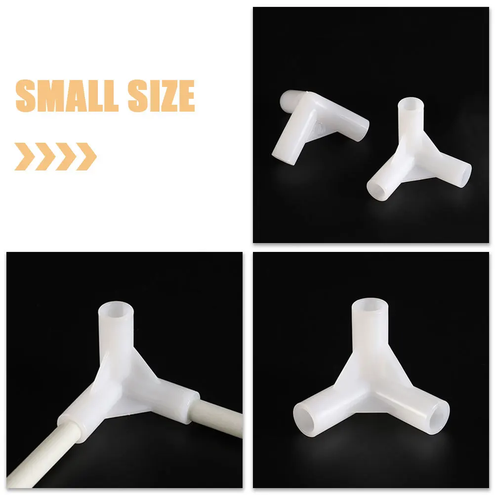 

30Pcs Canopy Tent Pipe Connectors Lightweight Plastic Fittings Reusable Awning Tent Frame Repair Replacement Parts for Outdoors