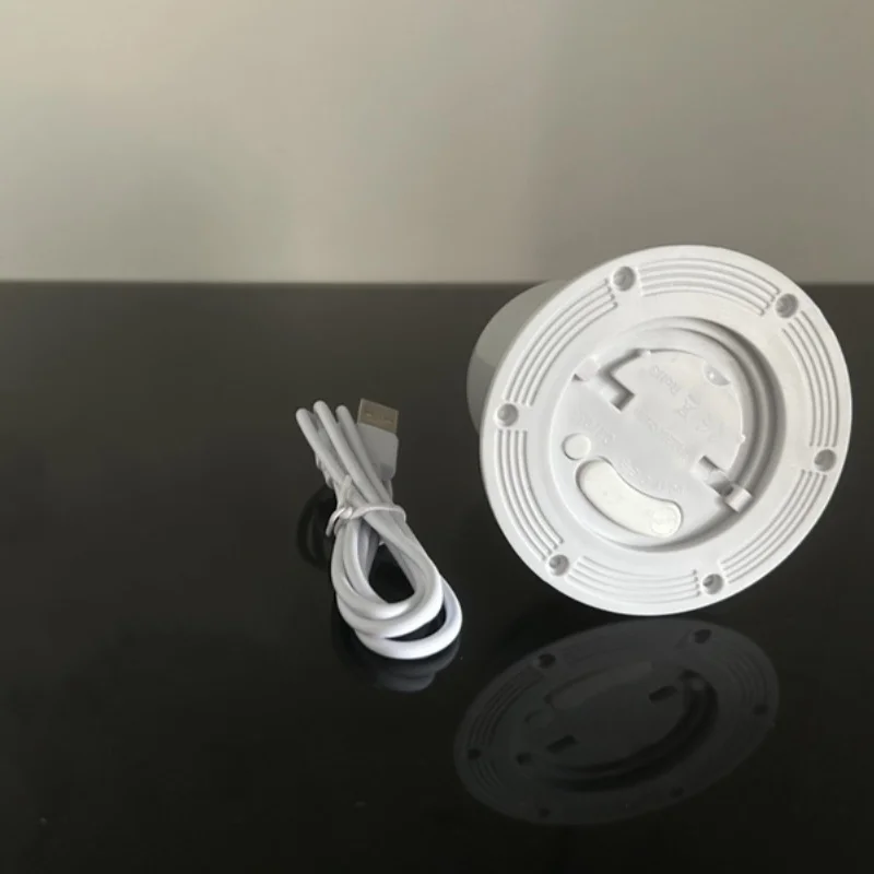 Dia.85mm USB صغير قابل لإعادة الشحن RGBW مزهرية مضيئة مزودة بقاعدة مقاوم للماء معلقة LED وحدة الأثاث المزاج ضوء محسن تحت الطاولة الديكور