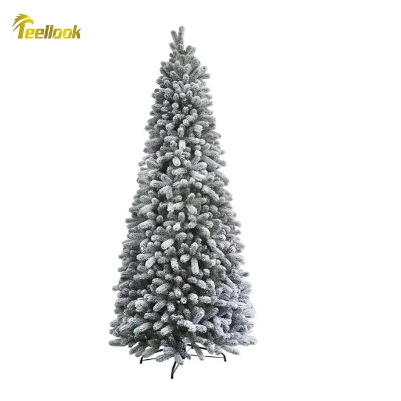 Teellook 1.2 متر/5.0 متر تساقط الثلوج PVC شجرة عيد الميلاد السنة الجديدة عيد الميلاد مول فندق ديكور المنزل شجرة قلم رصاص