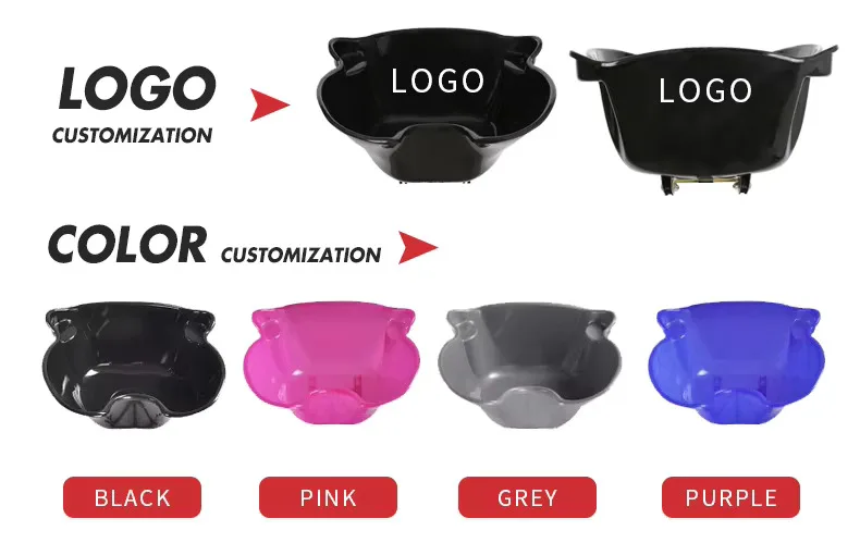 Salão portátil shampoo profundo bacia pia do banheiro grampo de cabelo salão bacia lavagem mangueira lavadora ajustável