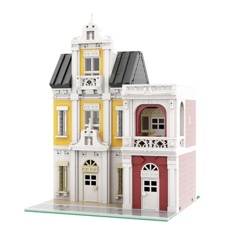 City Street View Model Moc Bouwstenen Moderne Tuinwinkel Technologie Modulaire Blokken Cadeau Kerst Speelgoed Diy Sets Assemblage