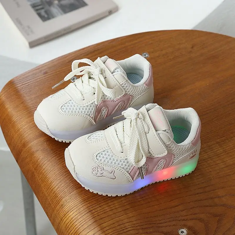 cute Led Shoes Boys Girls Lighted Casual Sneakers Glowing Shoes Kid Sneakers With Luminous Sole outdoor Running Shoes Luminous