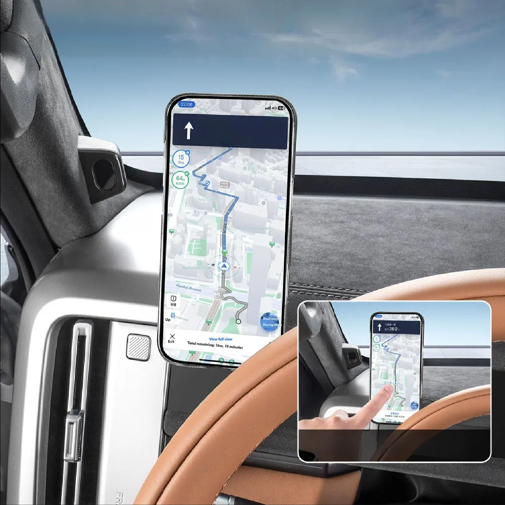 

Auto Car Magnetic Phone Holder Fit For Chery iCAR V27 2026+ Modified Car Driver's Side Phone Holder Car Interior Accessories