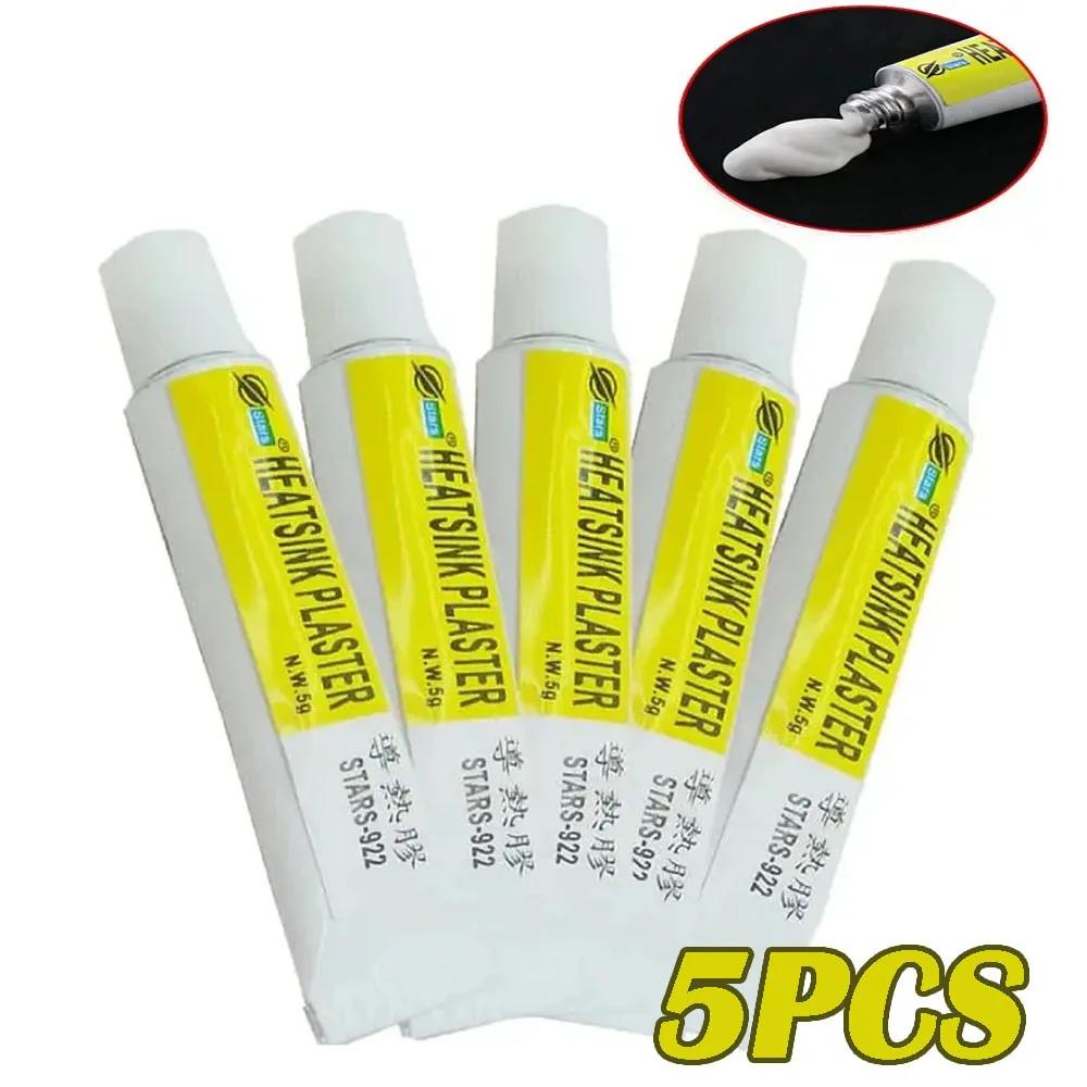 Wärmeleitpads, leitfähiger Kühlkörperkleber, Gips, viskoser Kleber für Chip, VGA, RAM, LED, IC-Kühler, 5 g, Kühlerkühlung