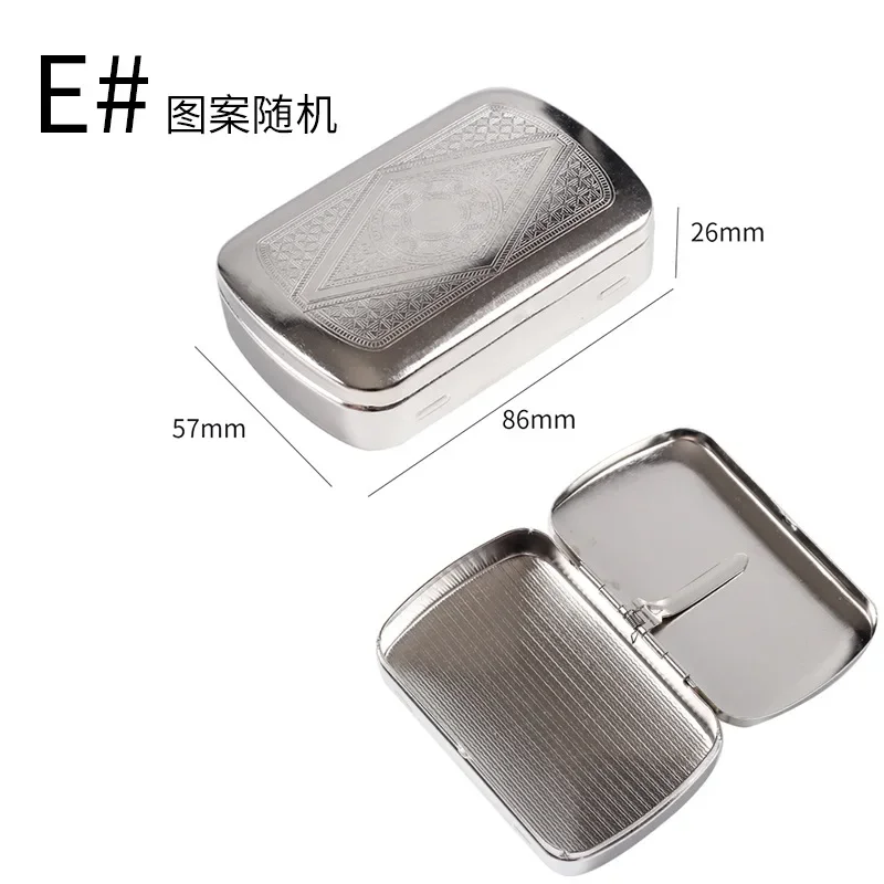 Cigarette Small Stainless Steel Vintage Cigarette Cases for Men Adults Use Cigar Cigarette Storage Retro