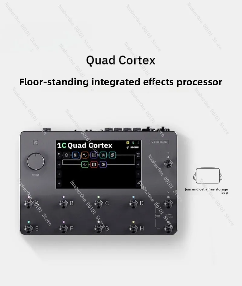 Touch Screen Analog Floor Standing Digital Modeling Electric Guitar Bass Effects