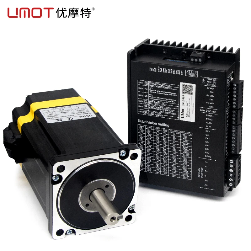 UMOT Factory Bestseller Cnc Nema11/17/23/24/34 Integrated Closed-loop Hybrid Stepper Motor with Driver Rs485 1000 Lines Encoder