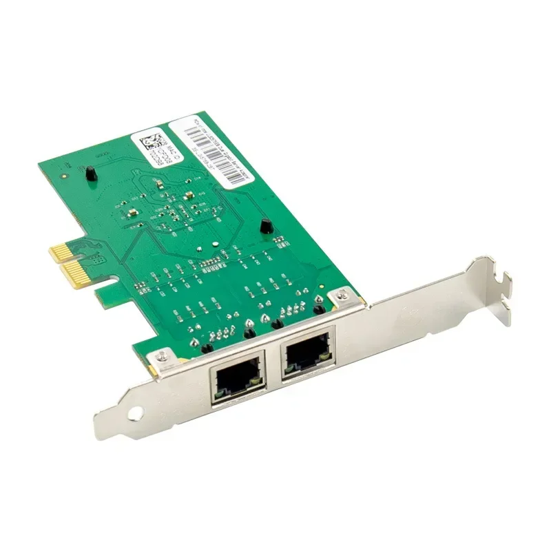 PCIE X1 2 Port 1000M Gigabit Ethernet Dual Ports RJ45 Lan Network Card Chip Intel 82576 Networking Pci-e Ethernet Server