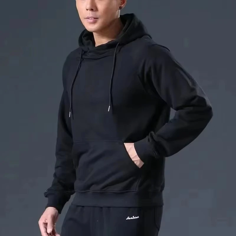 Men's and Women's Solid Color Pocket Hoodies Sports Fitness Sweatshirts Fashionable Casual Pullovers Multi Color sweatshirt