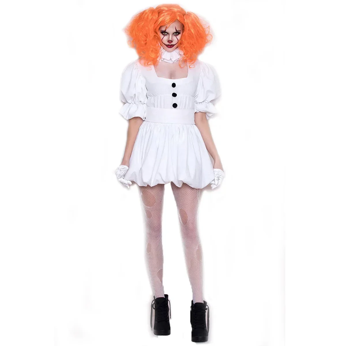 Cosplay Costume Adult Women Sexy Clown Dress For Halloween Outfit Suit