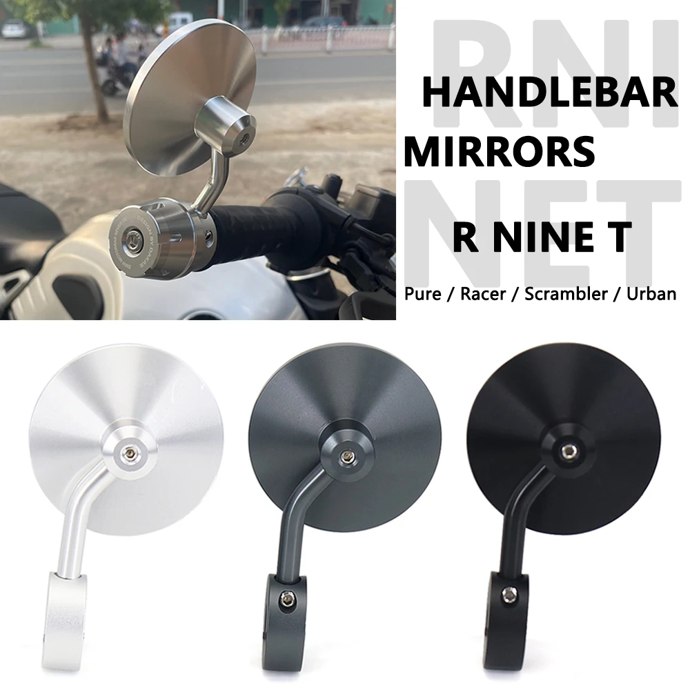 

Motorcycle Handlebar Mirrors Anti-glare Mirror Rearview Mirrors For BMW RNINET RnineT R NINE T R9T Scrambler Racer Pure Urban