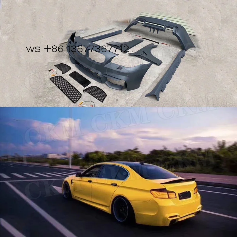 

Factory hot salesFor F10 F18 2011-2015 5 Series Front Grill Fenders Rear Bumper Side Skirts Aprons Body Kit Car