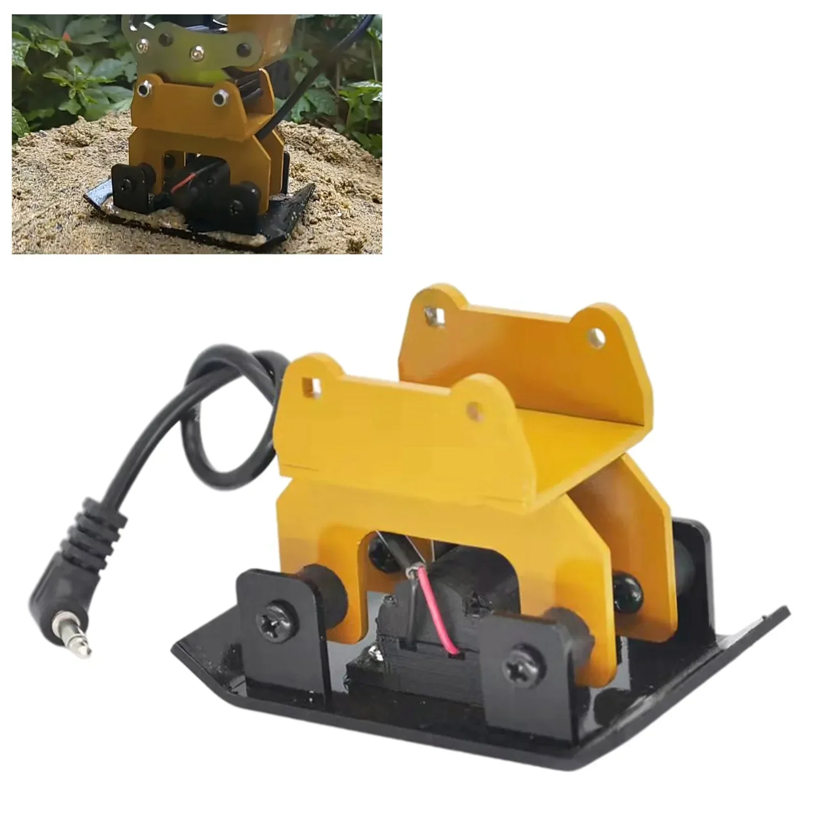 New Metal Vibration Rammer Vibration Compactor Compressor for Huina 1580 / 1592 / 1593/1594 Excavator RC Car Update Parts