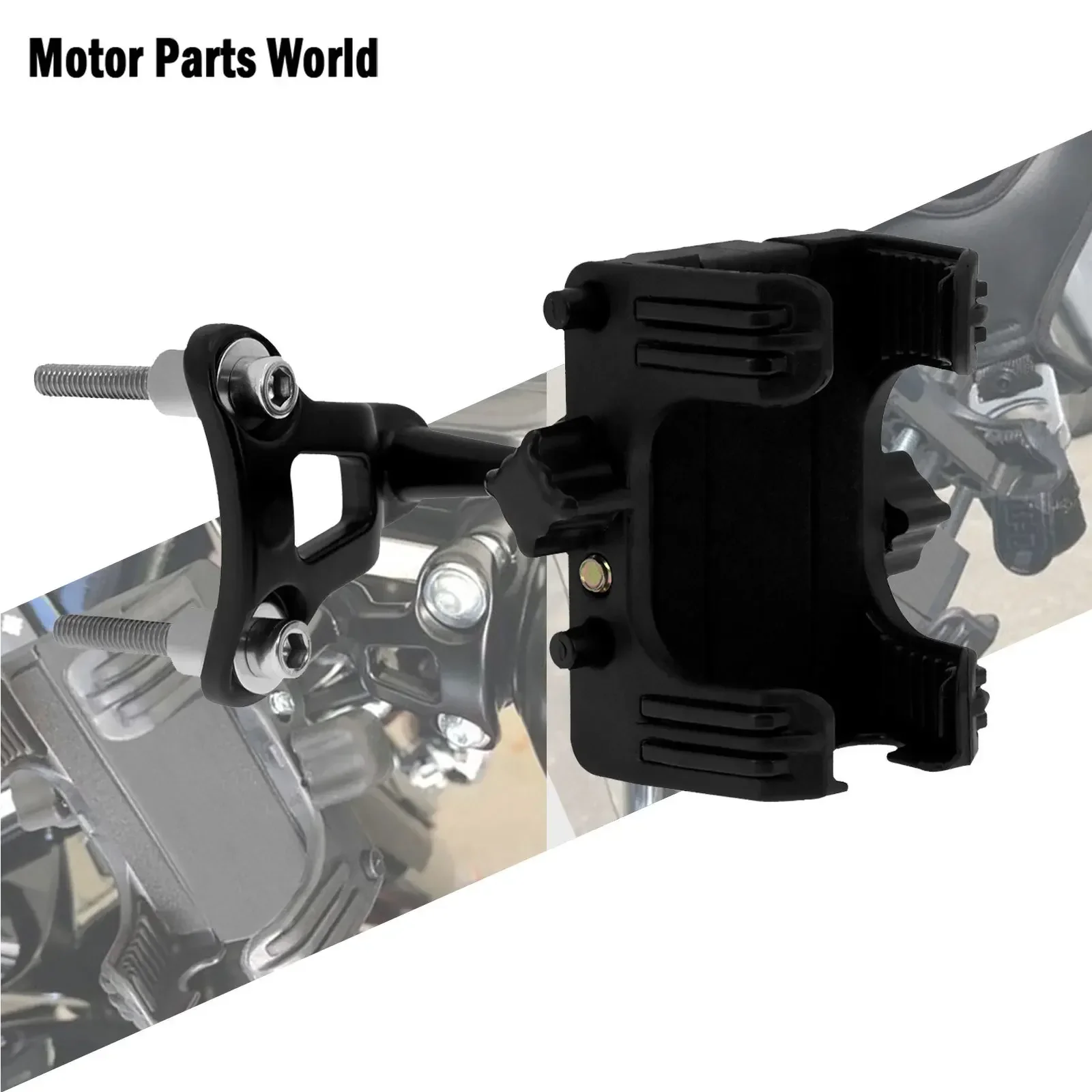 

Motorcycle Universal Mobile Phone Holder Carrier GPS Cellphone Device Bracket Stand For Harley Touring Dyna Softail Sportster XL