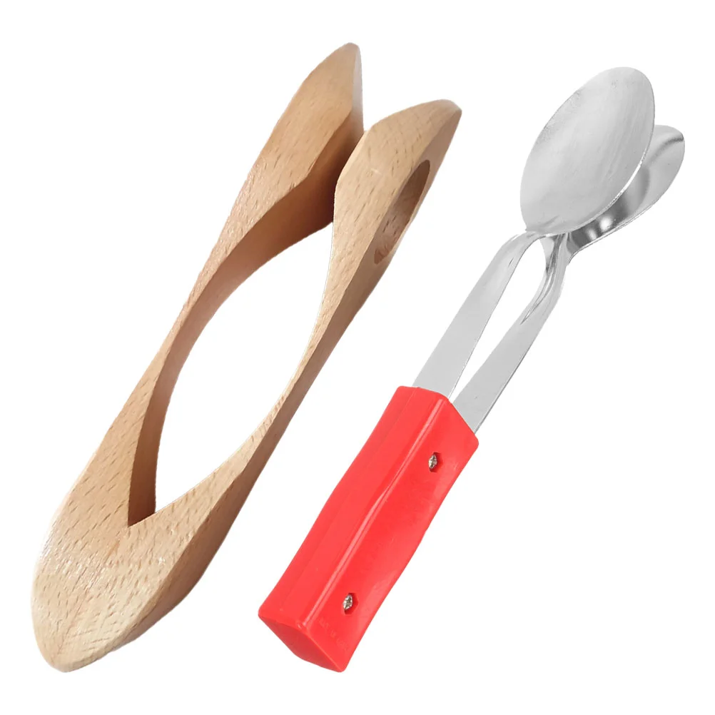 

2 Pcs Music Spoon Instrument Musical Spoons Instruments Western Percussion Wooden for Adults Beech