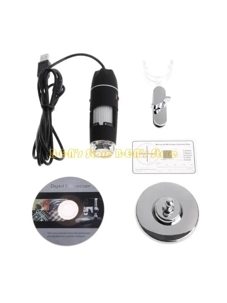 

Y1AD USB-цифровой микроскоп 0X-1600X, портативное увеличение с основанием, 8 светодиодных ламп