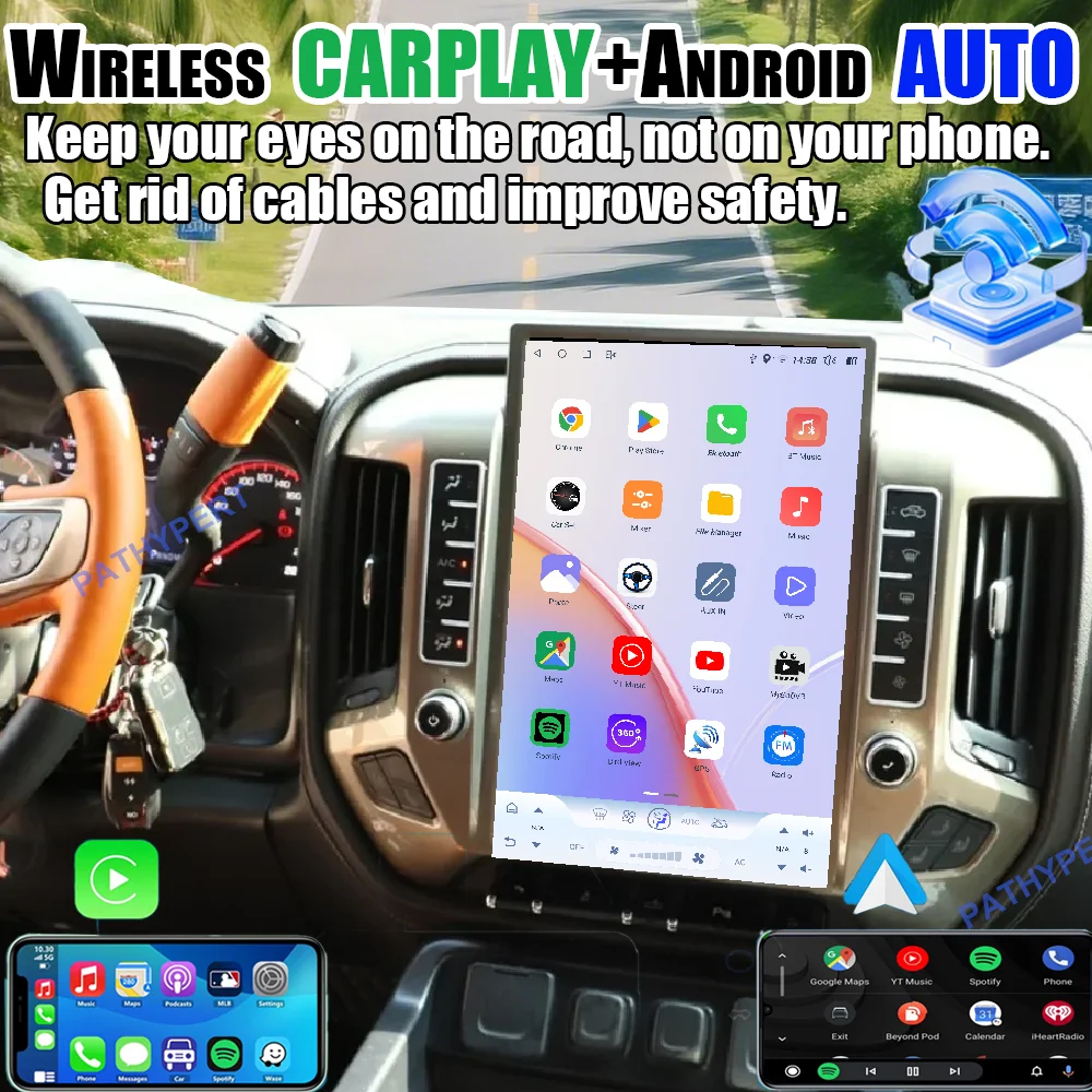 Android 15 For Chevrolet Silverado GMC Sierra 2013-2020 14.5