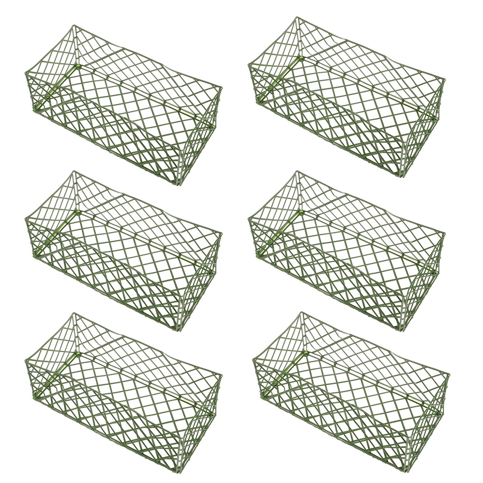

10Pcs Floral Mud Cage Flower Soil Frame Green Lightweight Basket Wedding Flower Shop Supplies Arch Door Accessories