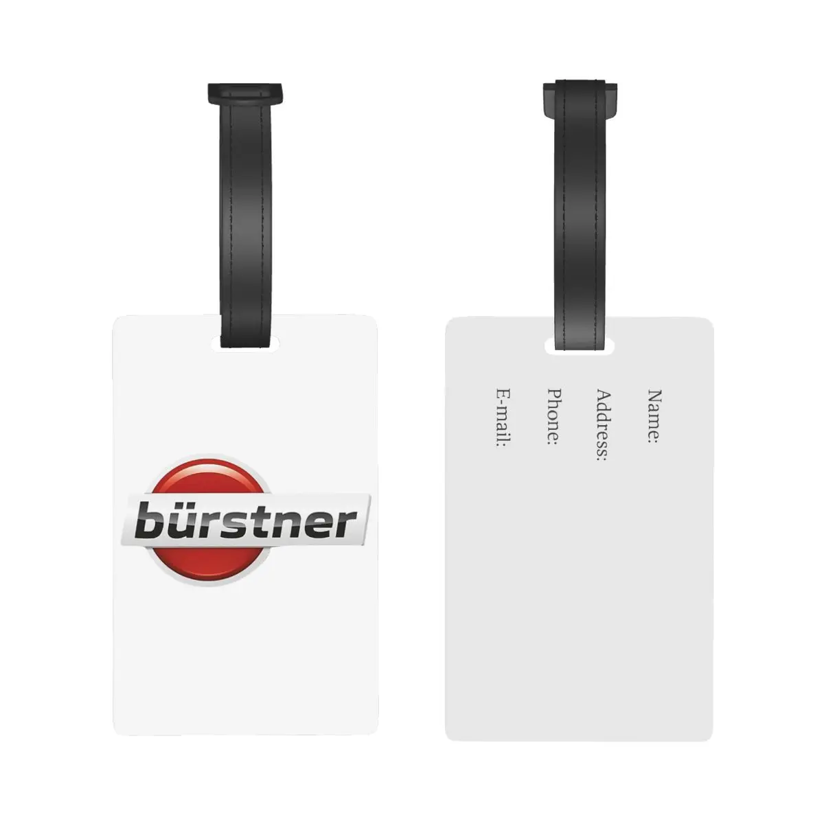 Burstner กระเป๋าเดินทางป้ายกระเป๋าคาราวาน burstner กระเป๋าเดินทางพีวีซีน่ารักป้ายขึ้นเครื่องป้ายชื่อที่วางป้ายแบบพกพา