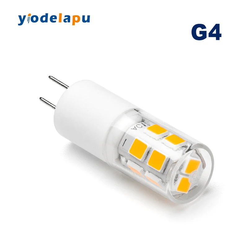 G4 Led Bulb AC/DC12V Warm/Cold/Natural White 2W Energy Saving PC Ceramic Light 360 degrees Replace 20W Halogen Lamp