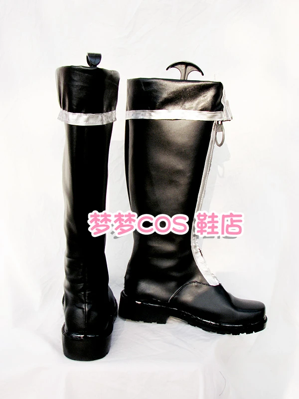 D Gray-Man Allen Walker Cosplay Schuhe Stiefel Halloween Karneval Party Große Reißverschluss Stiefel Nach Maß