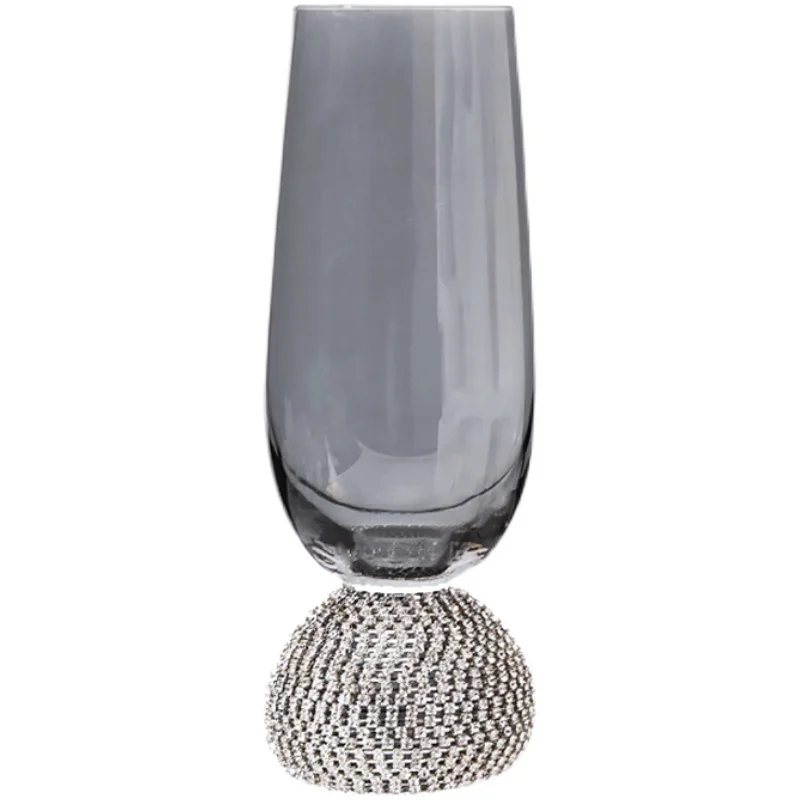 

Diamond-Embedded Champagne Glass Women's High-Grade Light Luxury Wine Glass with Diamonds