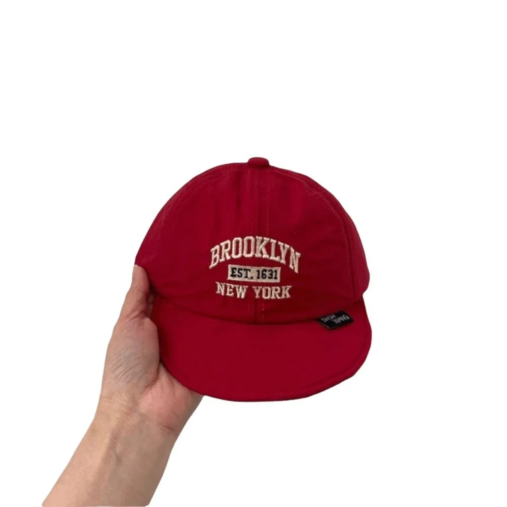 

Cute Letter Embroidery Baby Baseball Hat Quick Drying Soft Brim Peaked Cap Thin Breathable Kids Sunshade Hat Summer