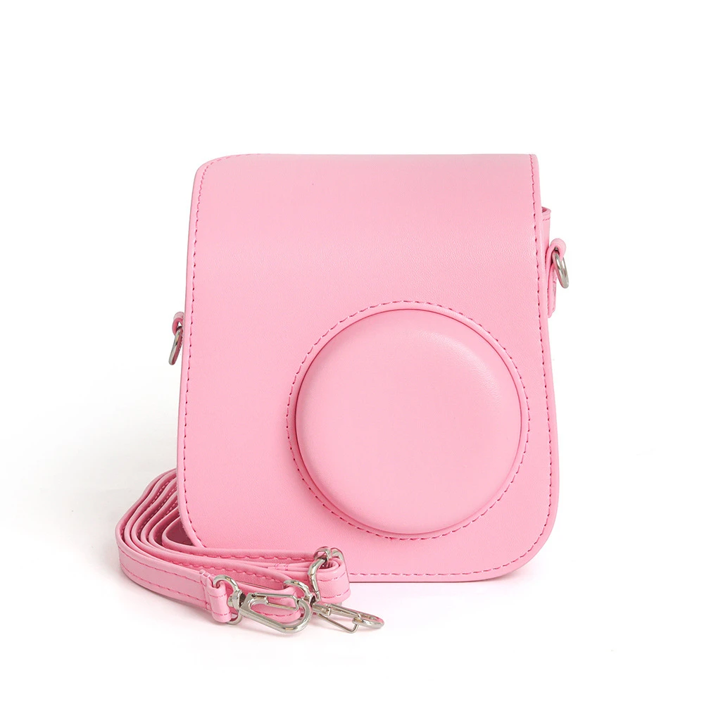 Camera Bag for Instax mini SE with Shoulder Strap PU Leather Cover Protective Camera Case