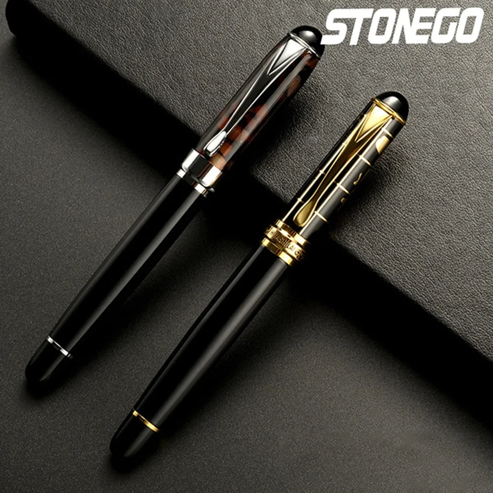 STONEGO Metal acrylic business office student fountain pen with gold nib Upscale Business Office School Stationery