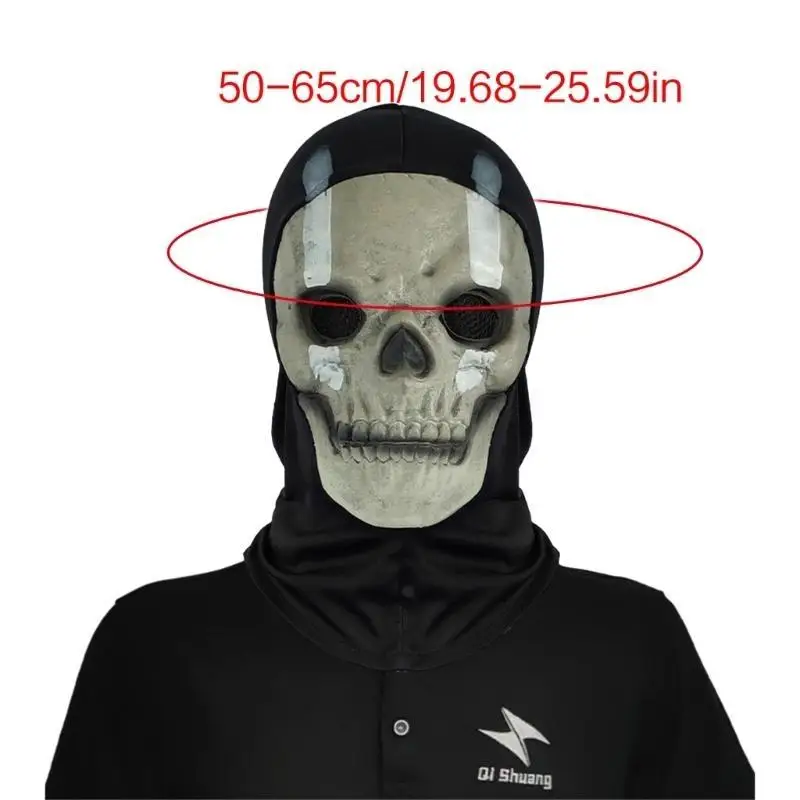 652F Mặt nạ Halloween Đáng sợ Mặt nạ đầu lâu Toàn đầu Masque Mặt nạ đầu lâu Halloween Cosplay Chống đỡ Halloween Trang phục hóa