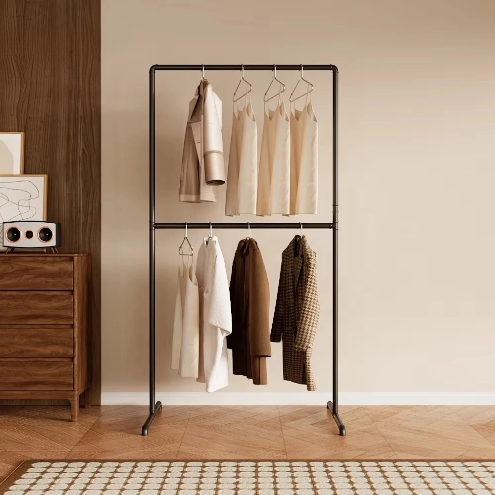 

No Drill Metal Garment Rack Small Clothing Display Rack Clothing Rack for Boutique