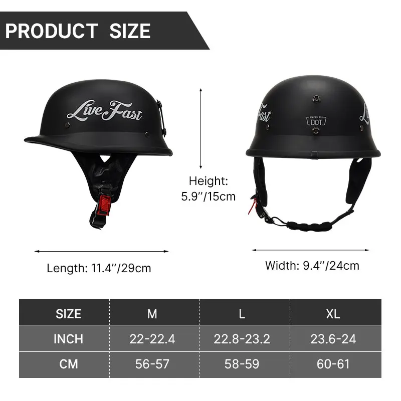 Matte Black Pattern Half Face Motorcycle Helmets Vintage Locomotive Motorbike Safety Cap For Adults Capacete De Moto Masculino