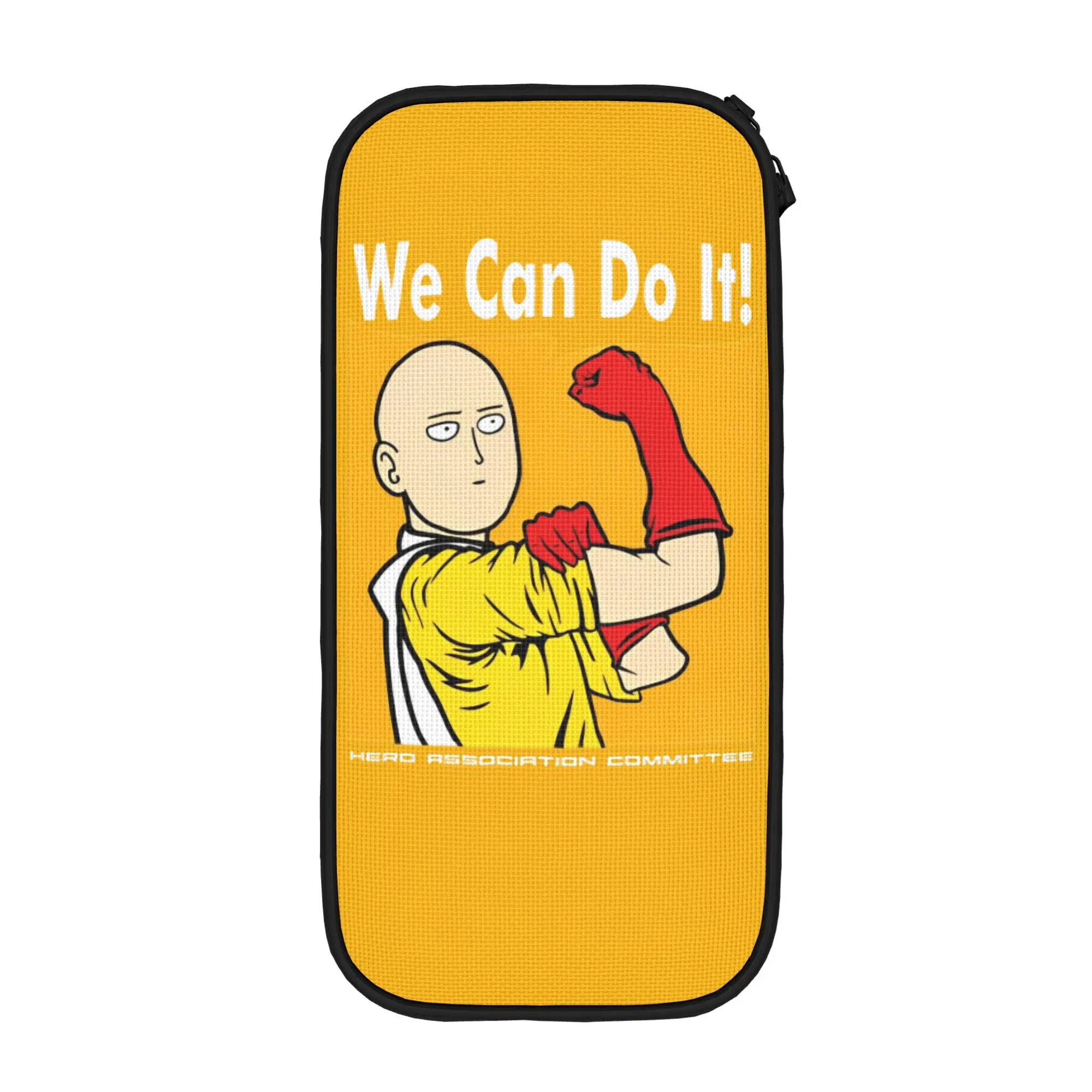 One-Punchs-Man We can Do it Pencil Case Cute  Bag Girls Boys Large Storage Students School Gifts Pencilcases