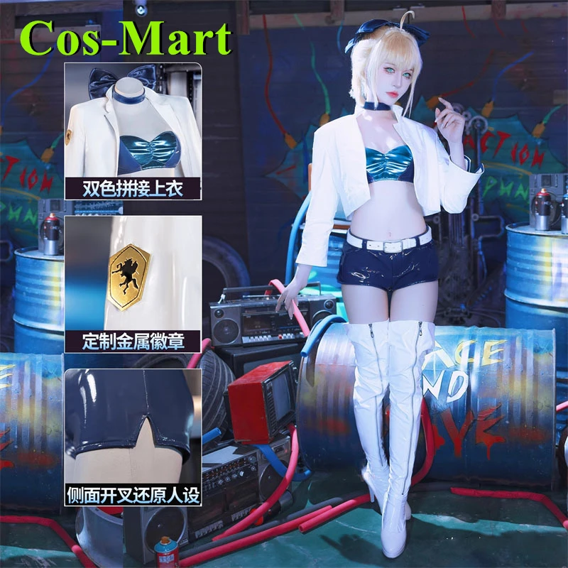 كوس مارت لعبة مصير البقاء ليلة صابر تأثيري حلي سباق فتاة نيرو كلوديوس أقوى مصير FGO فستان قتال لعب الأدوار الملابس