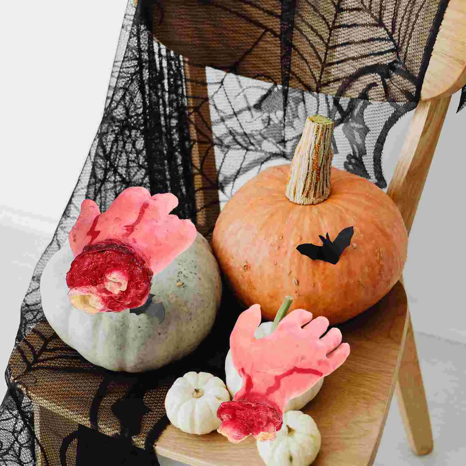 Pièces Humaines Gonflables pour Halloween, Accessoires de Mains en Plein Air, Décorations pour Prank, Rencontres, 4 Pièces