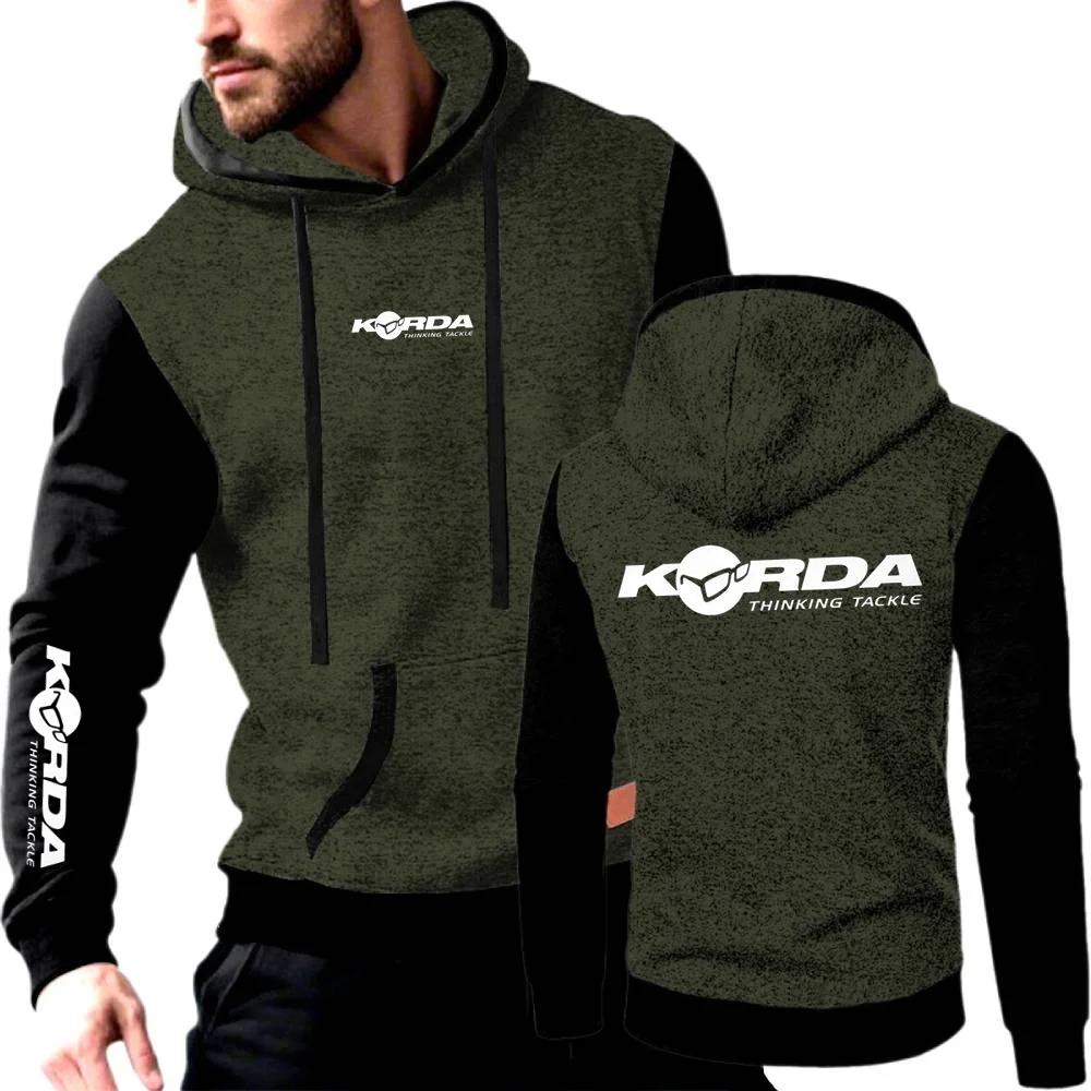 Sweat à capuche pour hommes couleur correspondant sweat à capuche polaire pull à capuche manteau hommes Jacquard pull veste Korda inspiré hommage